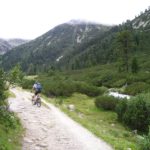 uphill bike riding with mountain bike